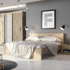 Idea ID-08 Wooden Bed Frame in San Remo Oak