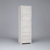 Angel Tall Narrow 1 Door 3 Drawer Storage Cabinet
