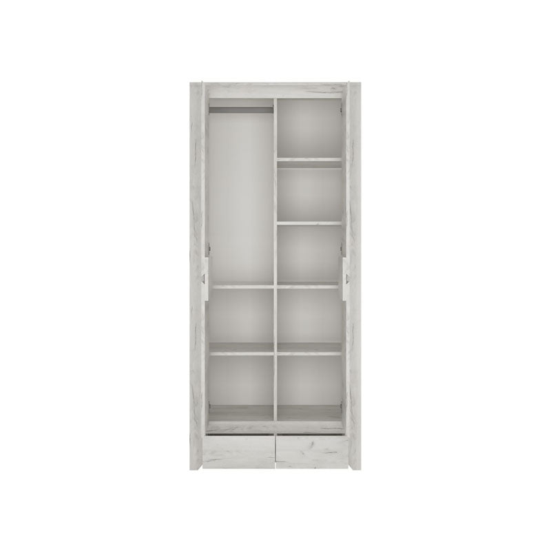 Angel Wooden Wardrobe with 2 Doors and 2 Drawers