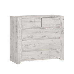 Angel Wooden Chest of Drawers with 5 Drawers - Furniture One Shop