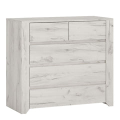 Angel Package - 1 Drawer Bedside Cabinet + 2+3 Chest of Drawers + 2 Door 2 Drawer Fitted Wardrobe - Furniture One Shop