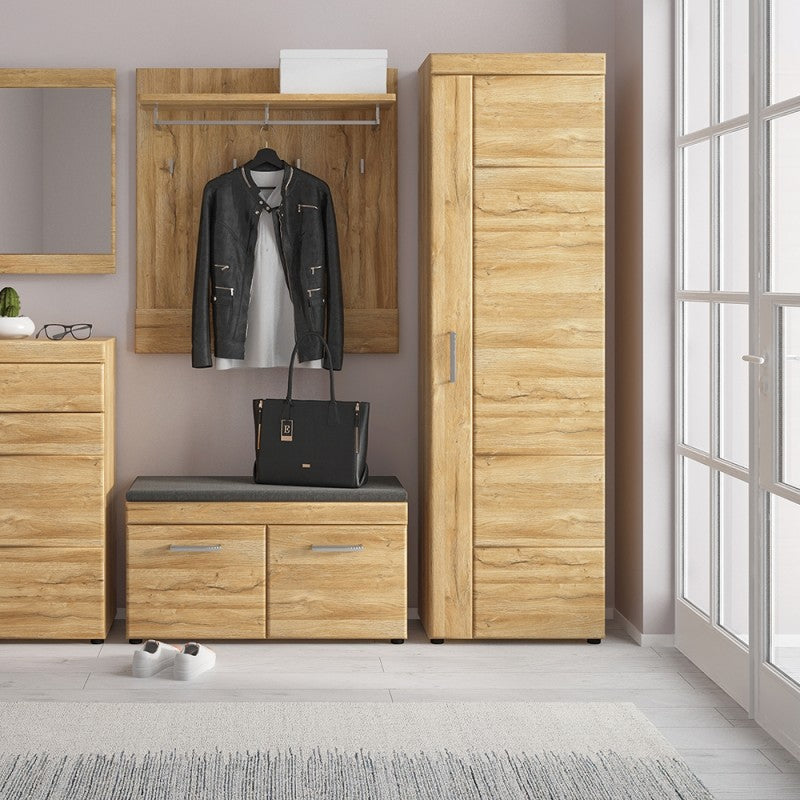 Cortina Tall Right Handed Storage Cabinet in Grandson Oak