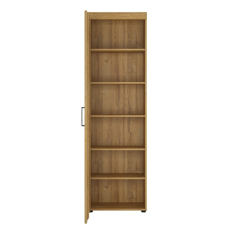 Cortina Tall Left Handed Storage Cabinet in Grandson Oak - Furniture One Shop