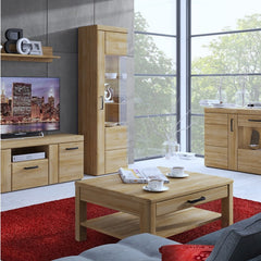 Cortina Wooden 4 Doors Wide Sideboard in Grandson Oak - Furniture One Shop