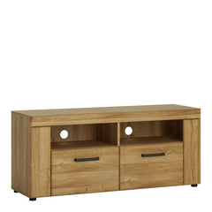 Cortina Wooden 2 Drawers TV Stand in Grandson Oak - Furniture One Shop