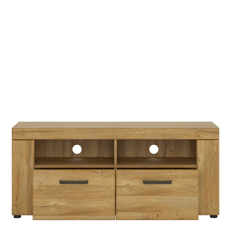 Cortina Wooden 2 Drawers TV Stand in Grandson Oak