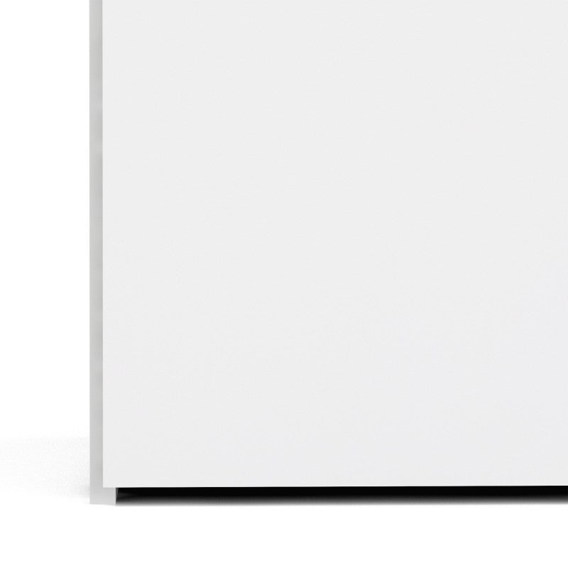 Space Wooden Wardrobe 3 Doors in White
