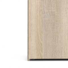 Space Wooden Wardrobe 2 Doors 3 Drawers in Oak - Furniture One Shop