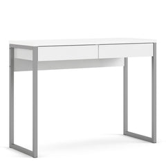 Function Plus Desk 2 Drawers in White High Gloss - Furniture One Shop