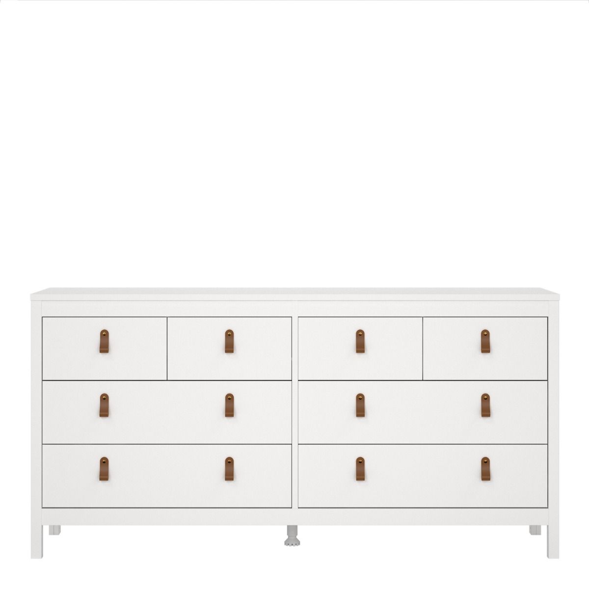 Barcelona Double Dresser 4+4 Drawers in White