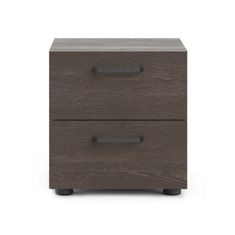 Dallaz Nightstand 2 drawers in Rovere Gessato Dark Oak