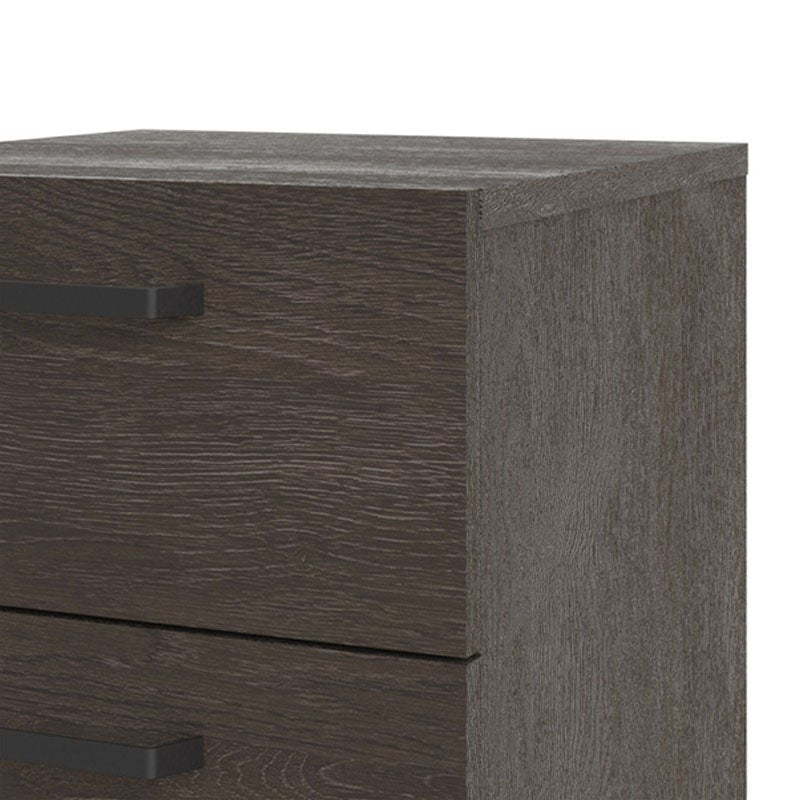 Dallaz Nightstand 2 drawers in Rovere Gessato Dark Oak