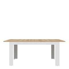 Bohol Extending Dining Table in Riviera Oak/White - Furniture One Shop