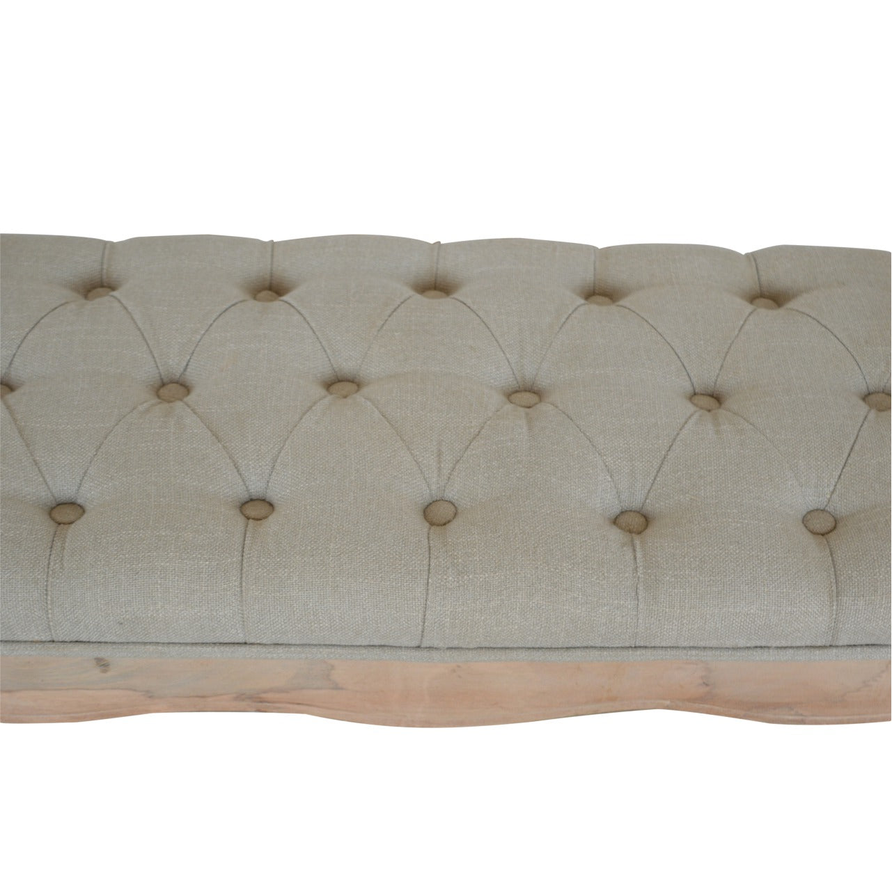 Cuisine Chaise Carved French Style Mud Linen Bench