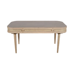 Valencia Cane & Mango Wood Dining Table 6 Seater - UK