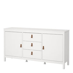 Barcelona Sideboard 2 Doors 3 Drawers in White