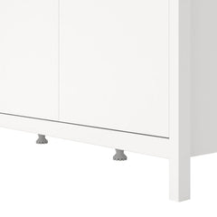 Barcelona Wardrobe with 3 Doors in White - Furniture One Shop