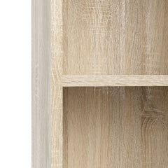 Basic Low Wide Bookcase (2 Shelves) in Oak - Furniture One Shop