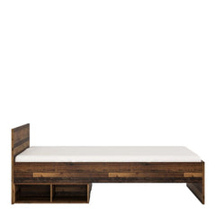 Brooklyn Single Bed 120 cm in Walnut - Furniture One Shop