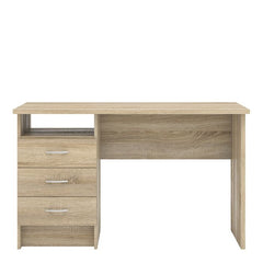 Function Plus Desk 3 Drawers in Oak - Furniture One Shop