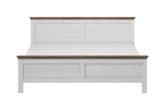 Evora Wooden Super King Size Bed in Abisko Ash and Oak Lefkas - Furniture One Shop