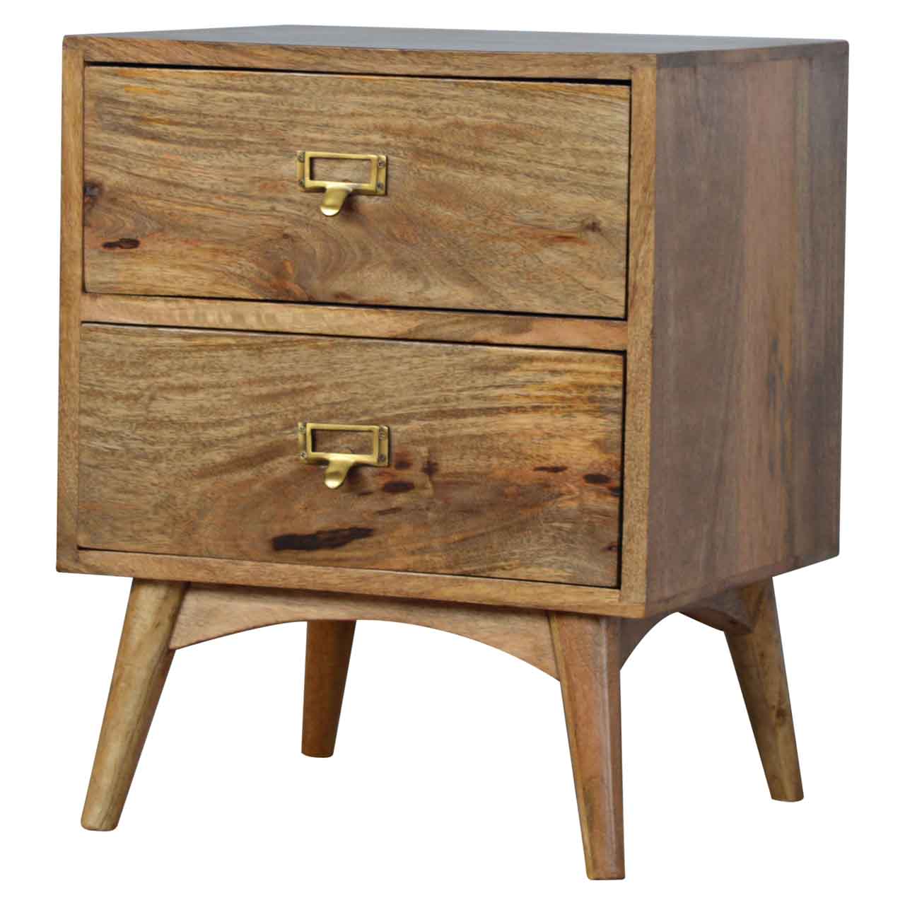 Baker Brass Metal Slot Bedside