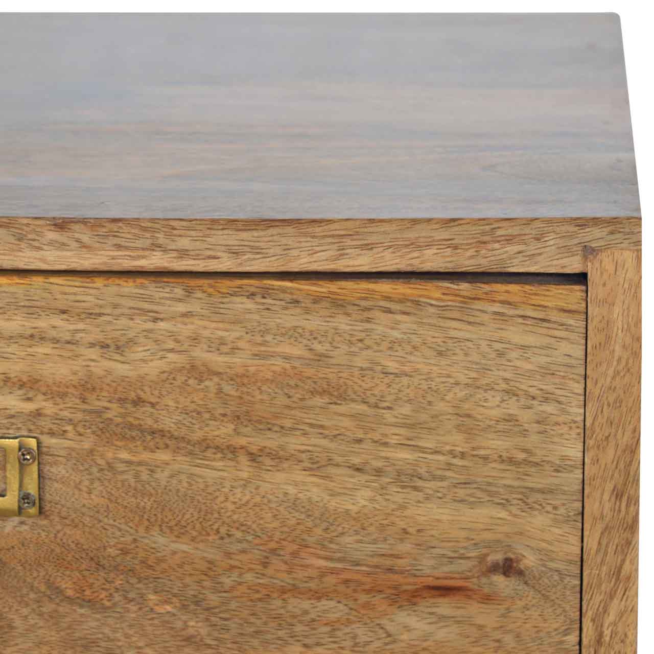 Baker Brass Metal Slot Bedside