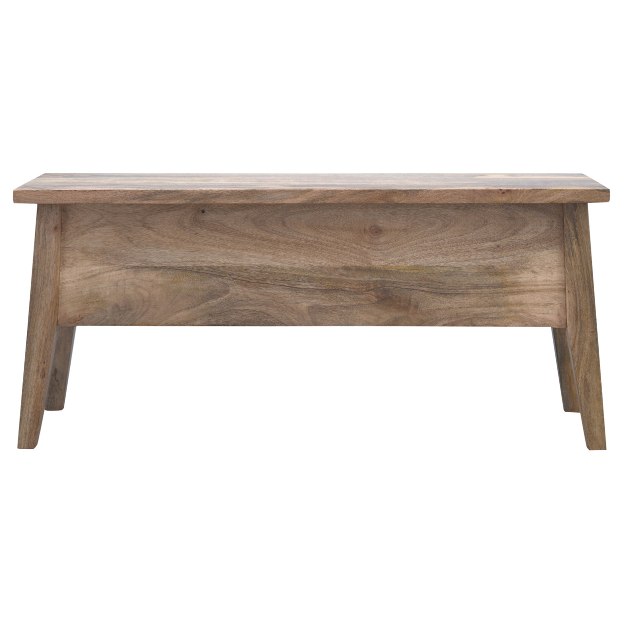 DineSeat Solid Wood Lid Up Storage Bench