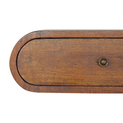 Old Compton Wall Mounted Round Chestnut Bedside - Furniture One Shop