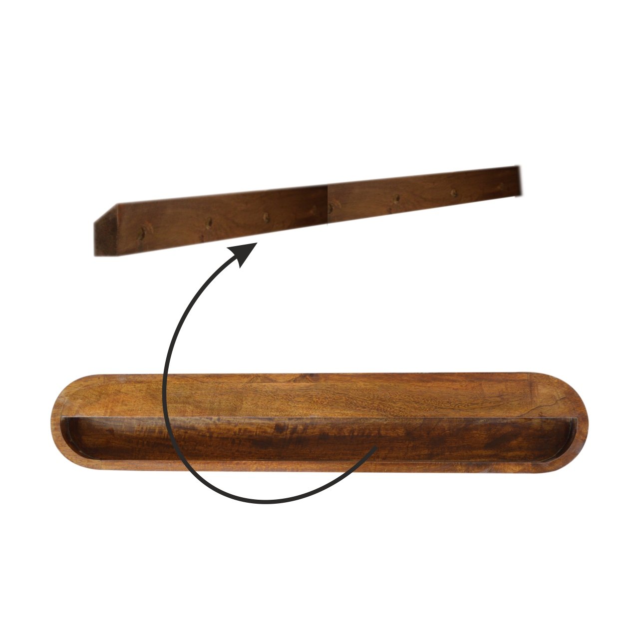 British Surface Floating Chestnut London Console - Furniture One Shop