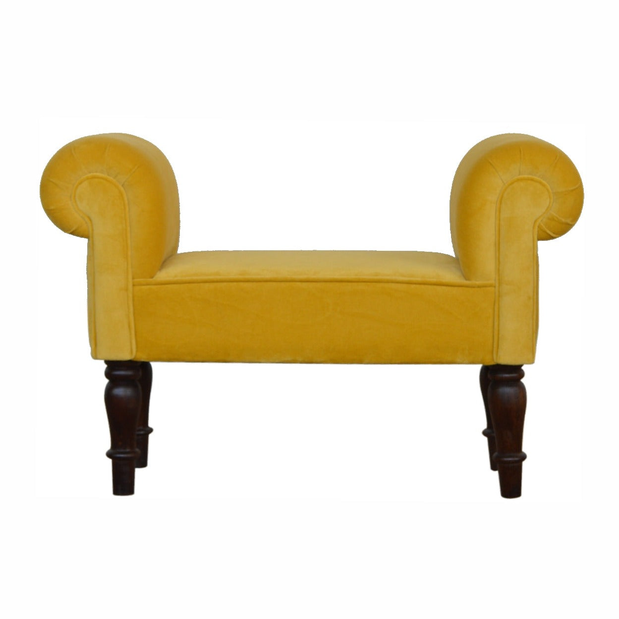 Sup Bench Mini Mustard Velvet Bench