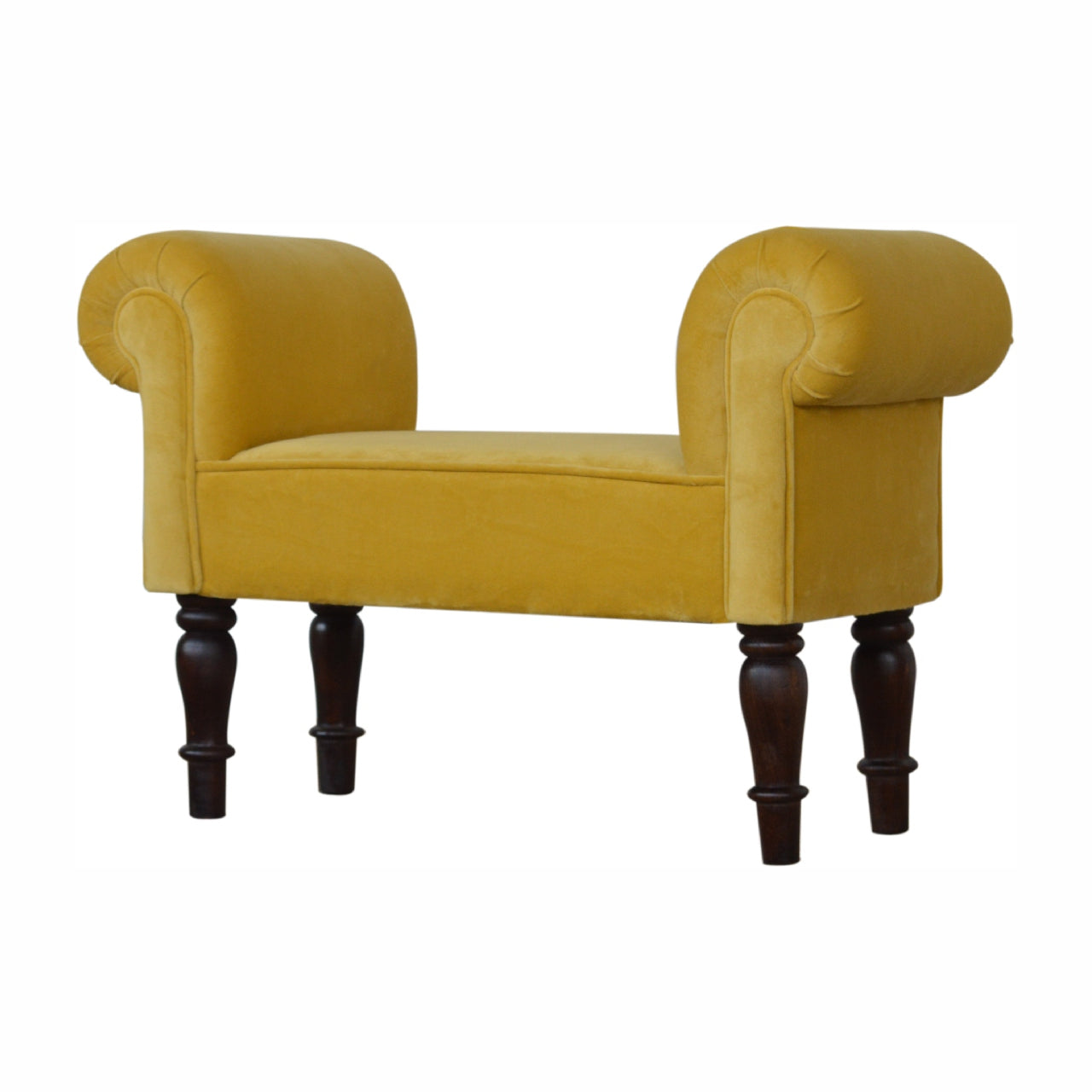 Sup Bench Mini Mustard Velvet Bench