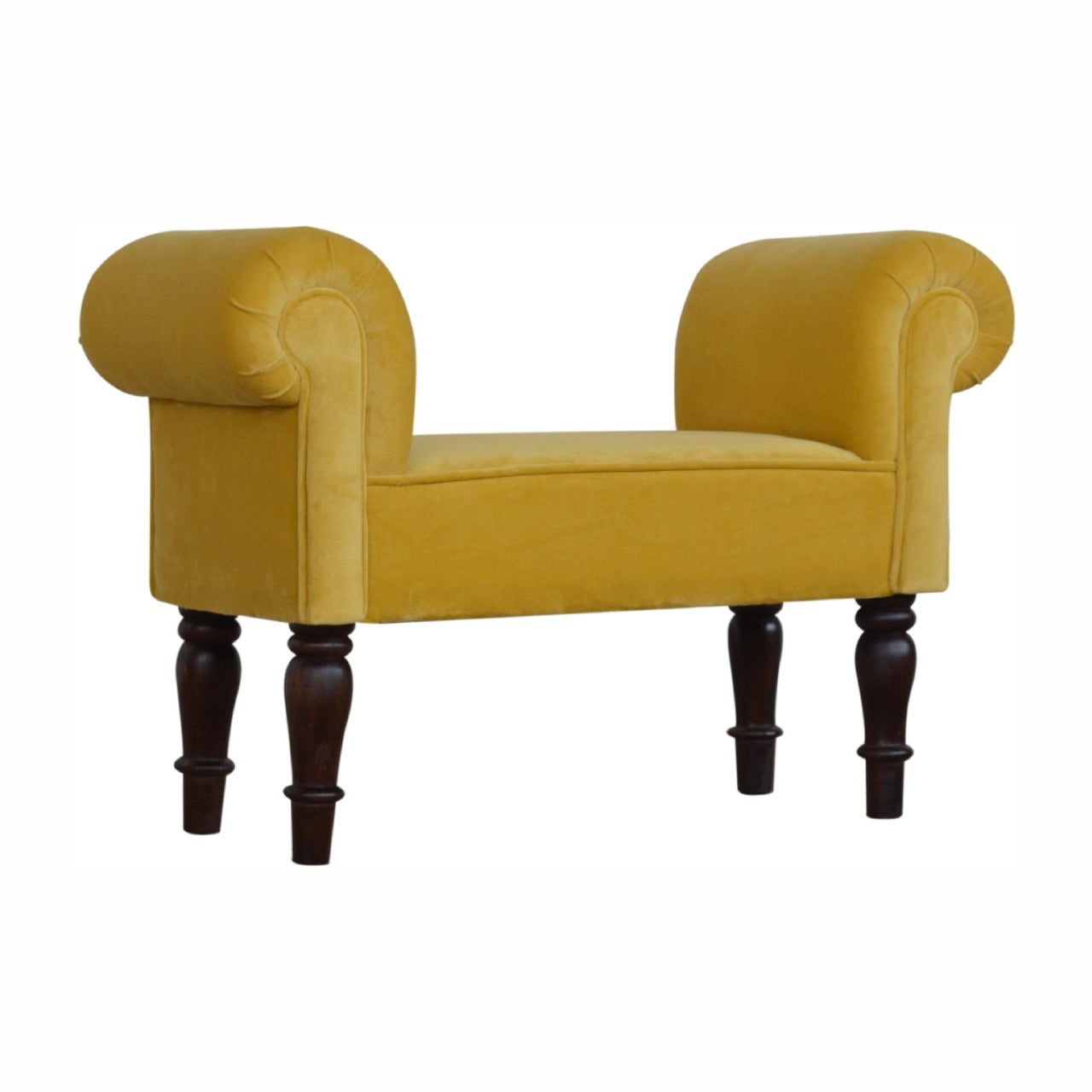 Sup Bench Mini Mustard Velvet Bench