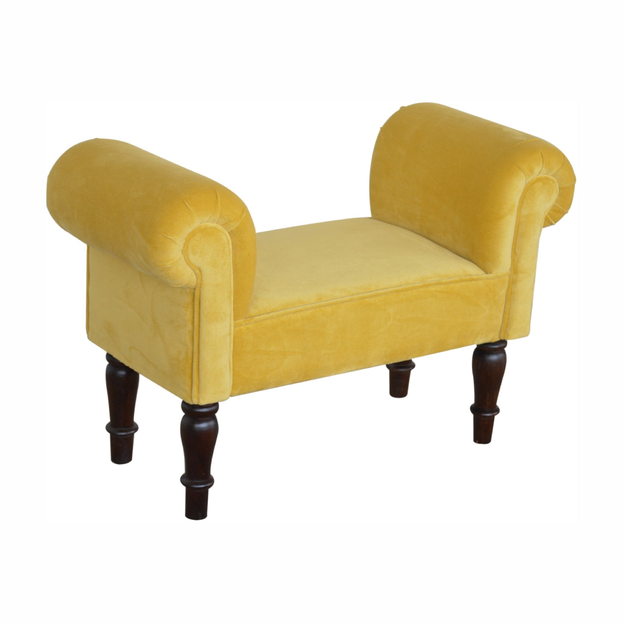 Sup Bench Mini Mustard Velvet Bench