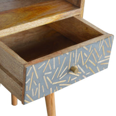 Wardour Mini Cement Chip Drawer Bedside