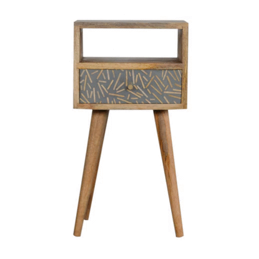 Wardour Mini Cement Chip Drawer Bedside