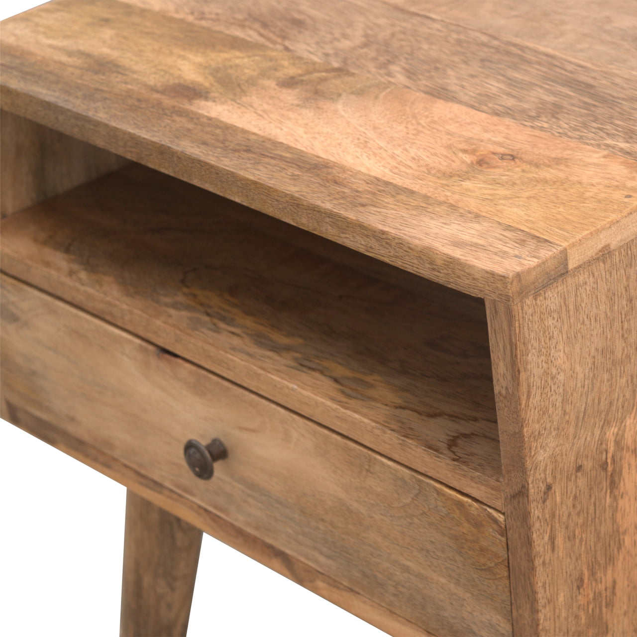 Abbey Modern Bedside Cabinet with Open Slot