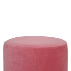 SnugStep Large Pink Footstool with Gold Base