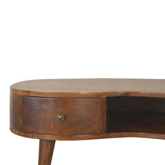Glam Chestnut Wave Coffee Table - Furniture One Shop