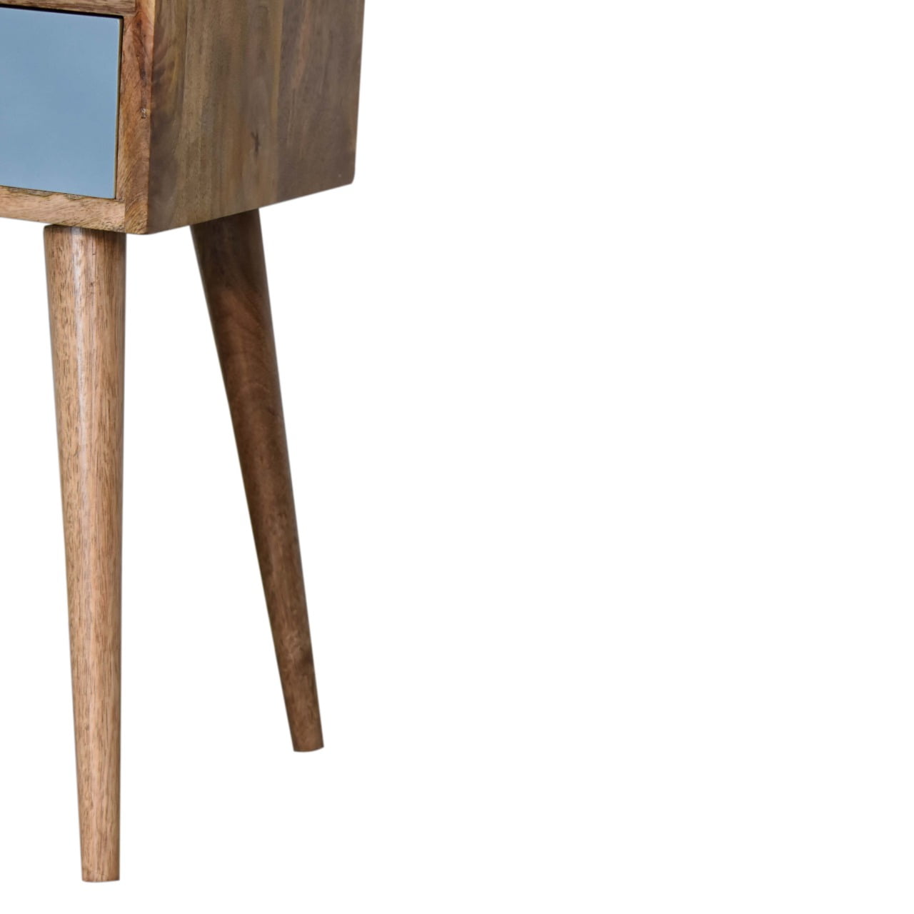 Bruton Mini Blue Hand Painted Bedside