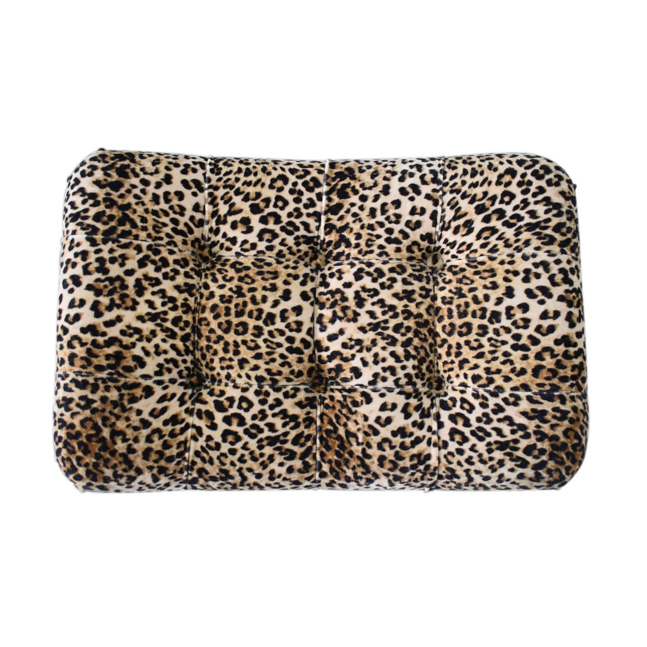 Savor Stool Leopard Print Curved Bench