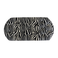 DineNest Zebra Print Deep Button Bench