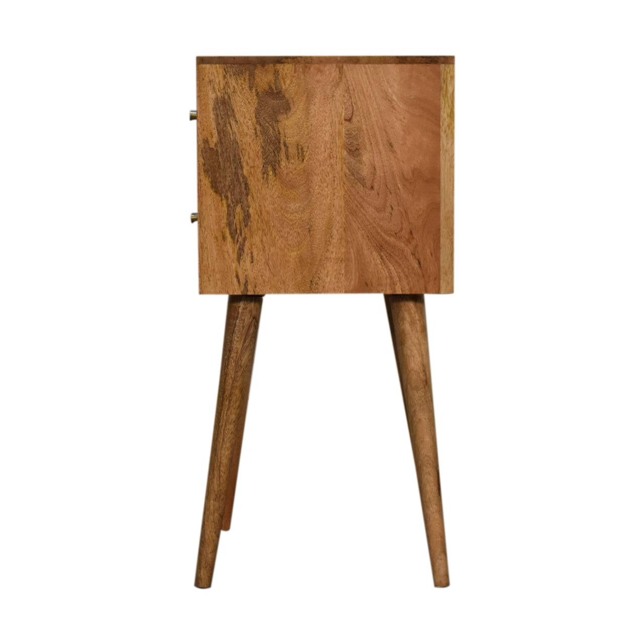 Victoria Mini Cube Carved 2 Drawer Bedside