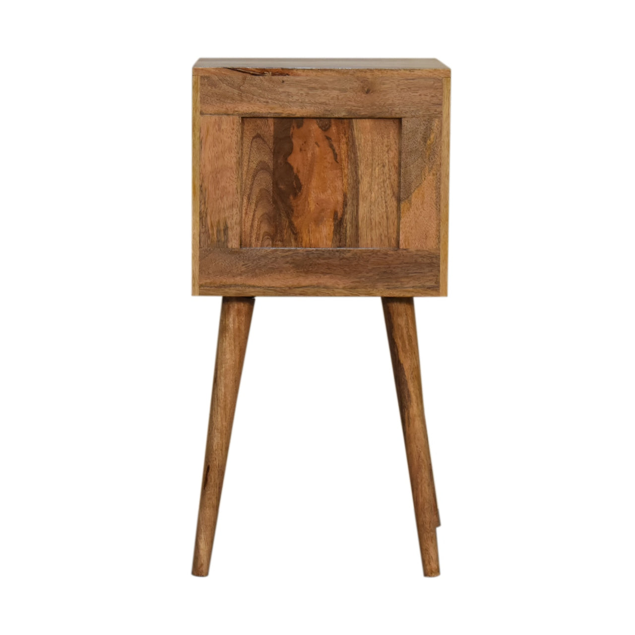 Victoria Mini Cube Carved 2 Drawer Bedside