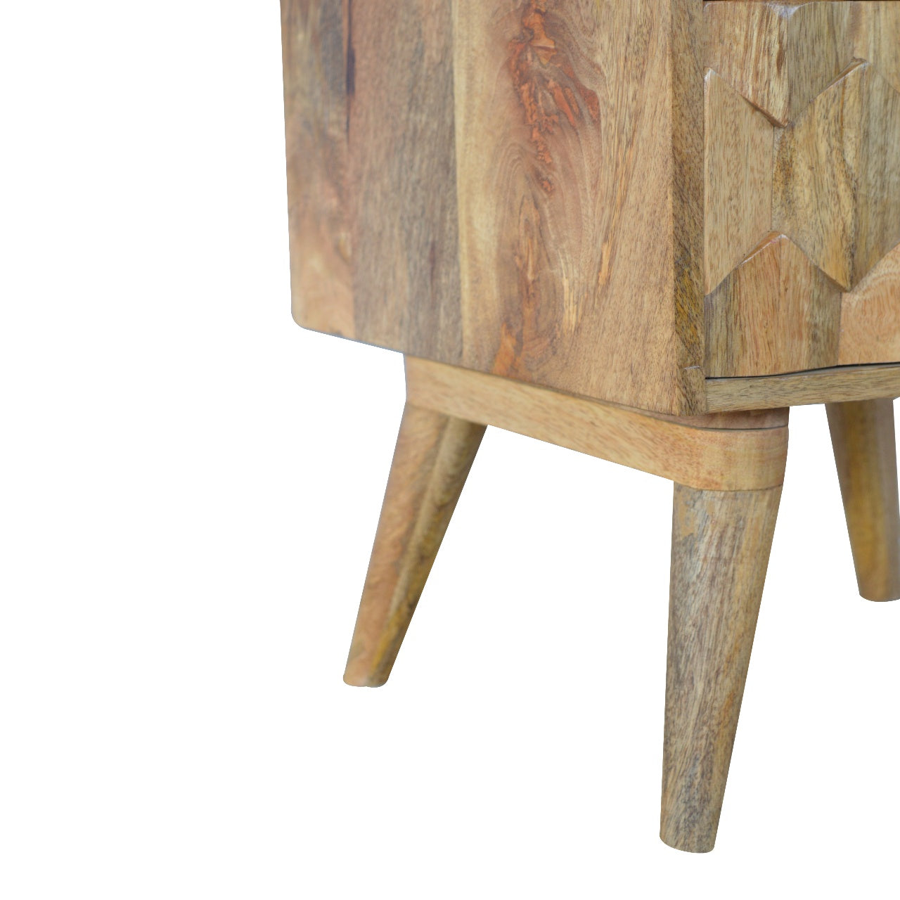 Jamie Pineapple Carve 2 Drawer Bedside