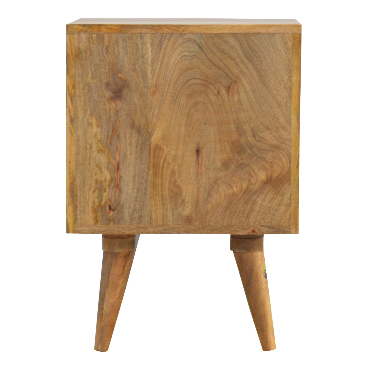 Jamie Pineapple Carve 2 Drawer Bedside