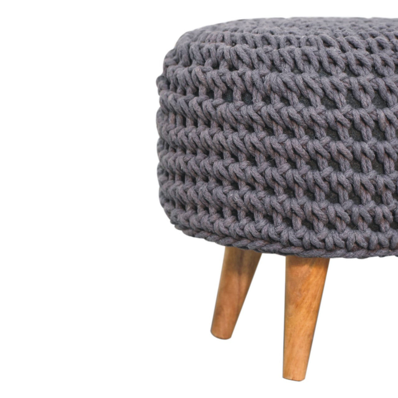 ComfyCrest Keeva Grey Oblong Footstool