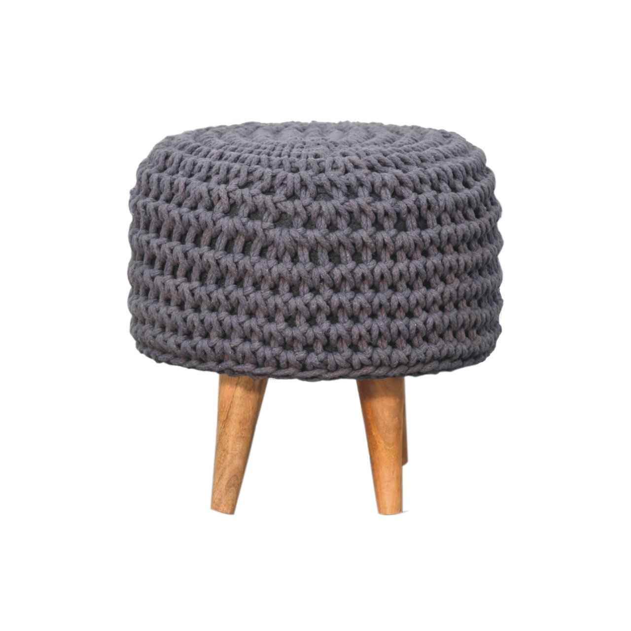 ComfyCrest Keeva Grey Oblong Footstool