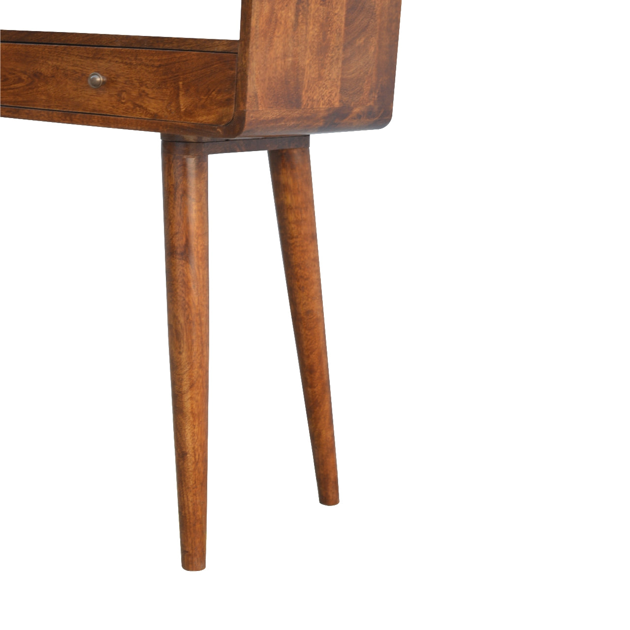 Elegant Desk Curved Chestnut Console Table - Furniture One Shop