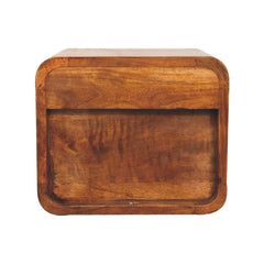 Rorhi Wall Mounted Mini Chestnut Bedside - Furniture One Shop